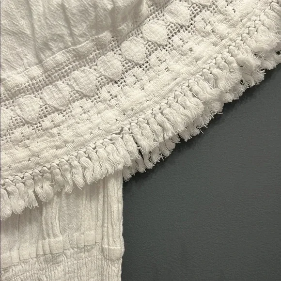 Off-Shoulder Cotton Dress - Picture 5 of 8